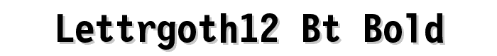 LettrGoth12 BT Bold font